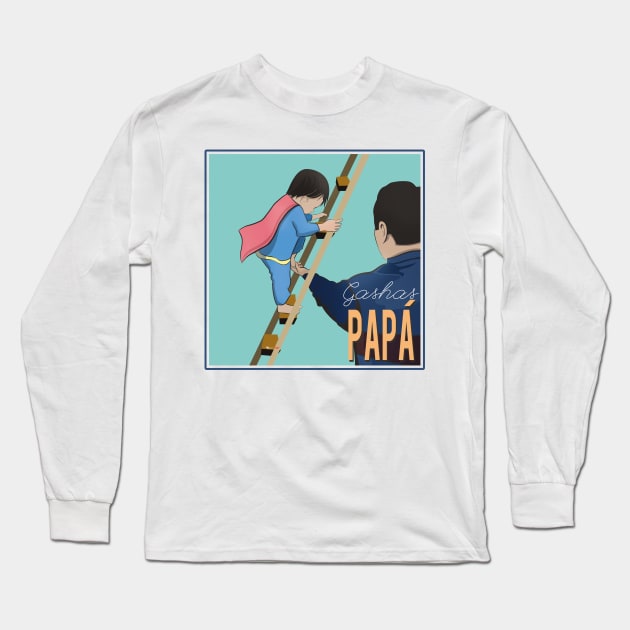 Gashas Papá Long Sleeve T-Shirt by Cepepasart